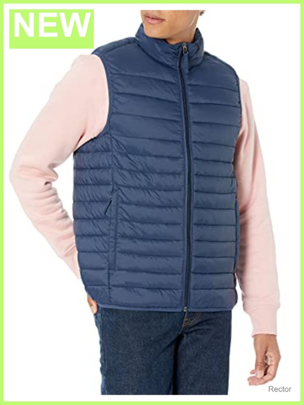 Men's Lightweight Water-Resistant Packable Puffer Vest Nylon Taffeta